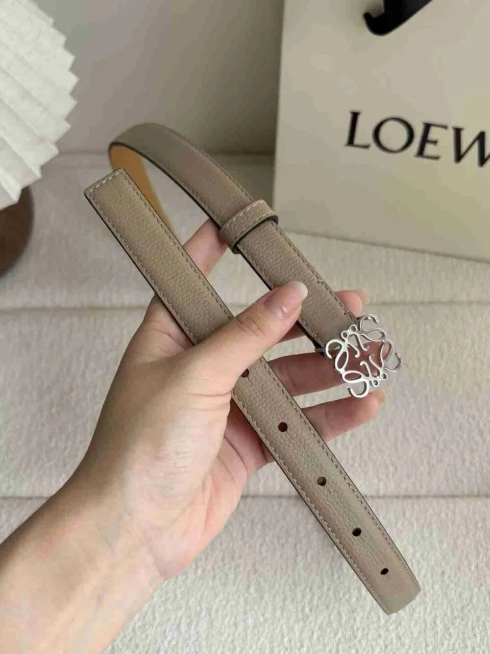 Loewe taupe grained