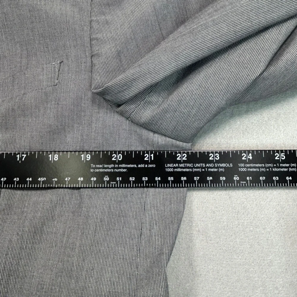 Madison Modern Fit Mens 42L Gray Cotton Blend Summer 2 Button‎ Blazer Sport Coat