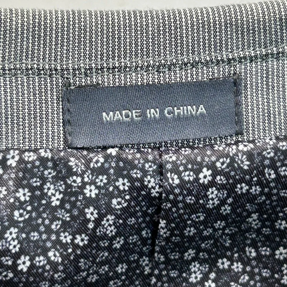 Madison Modern Fit Mens 42L Gray Cotton Blend Summer 2 Button‎ Blazer Sport Coat