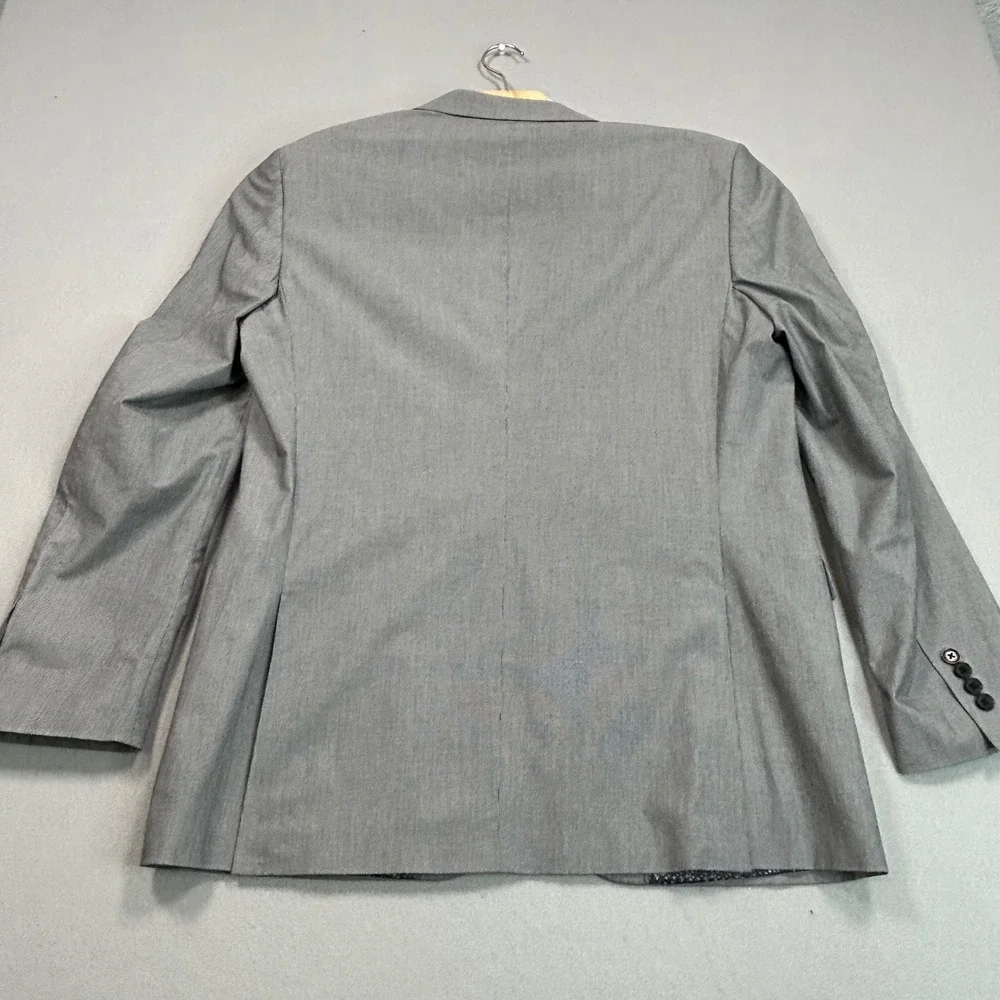 Madison Modern Fit Mens 42L Gray Cotton Blend Summer 2 Button‎ Blazer Sport Coat