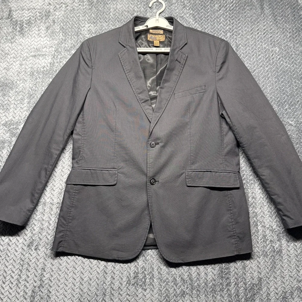 Pronto Uomo Blue Label Sport Jacket Men Sz L Modern Fit Cotton Nylon Lycra Blend