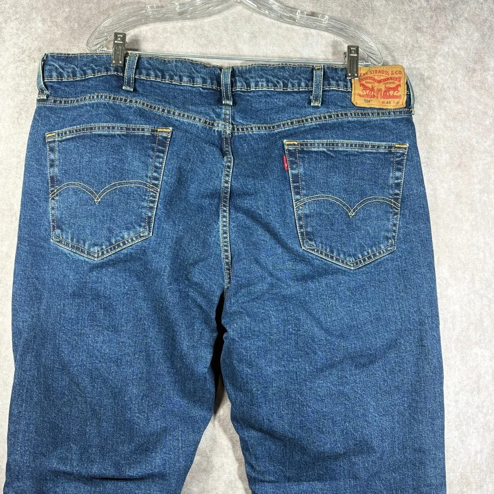 Levi's 559 Jeans‎ Mens Size 44X30 Blue Medium Wash Denim Relaxed Fit Straight