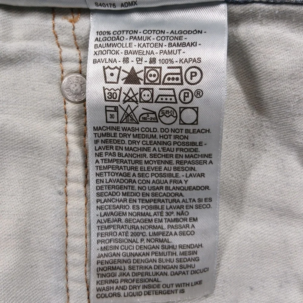 Levi's 559 Relaxed‎ Straight Jeans Mens 50x32 Medium Wash Blue Denim EUC