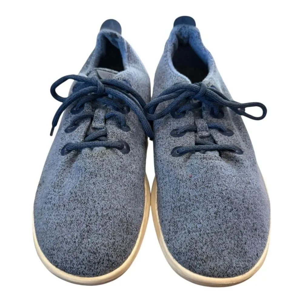 Allbirds Men's Wool Runner Blue Lace-up Sneakers 12