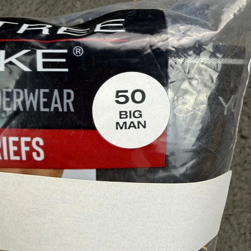 Roundtree Yorke Mens 2 Pack Knit Boxer Briefs Big Man Size 50 Cotton Black Gray