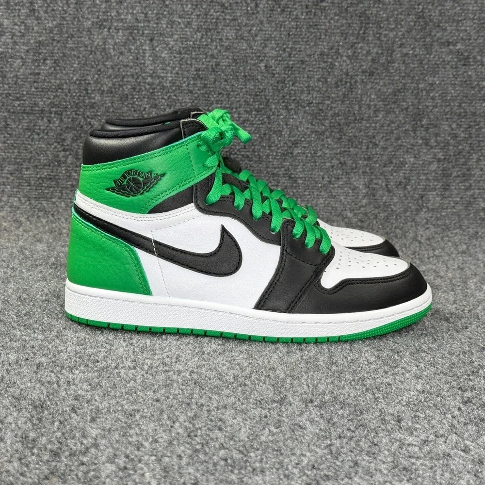 Jordan 1 Retro High OG Shoes Men's 8 Lucky Green Athletic Basketball Sneakers