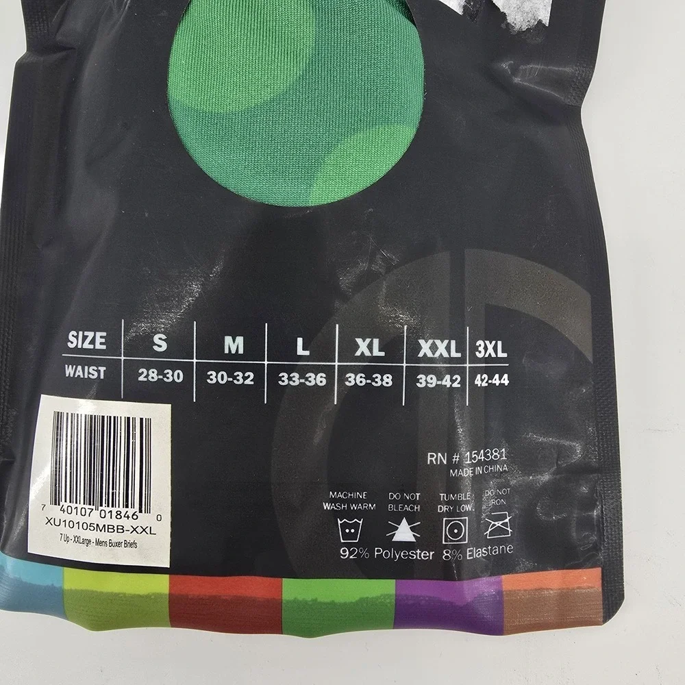 2XLARGE MENS ODD 7-UP BOXER BRIEFS‎ - NIP