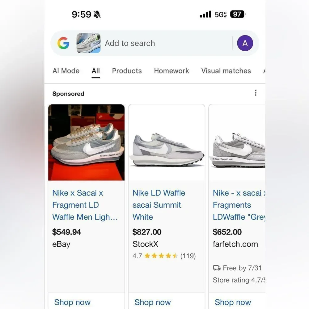 Nike sacai ldwaffle