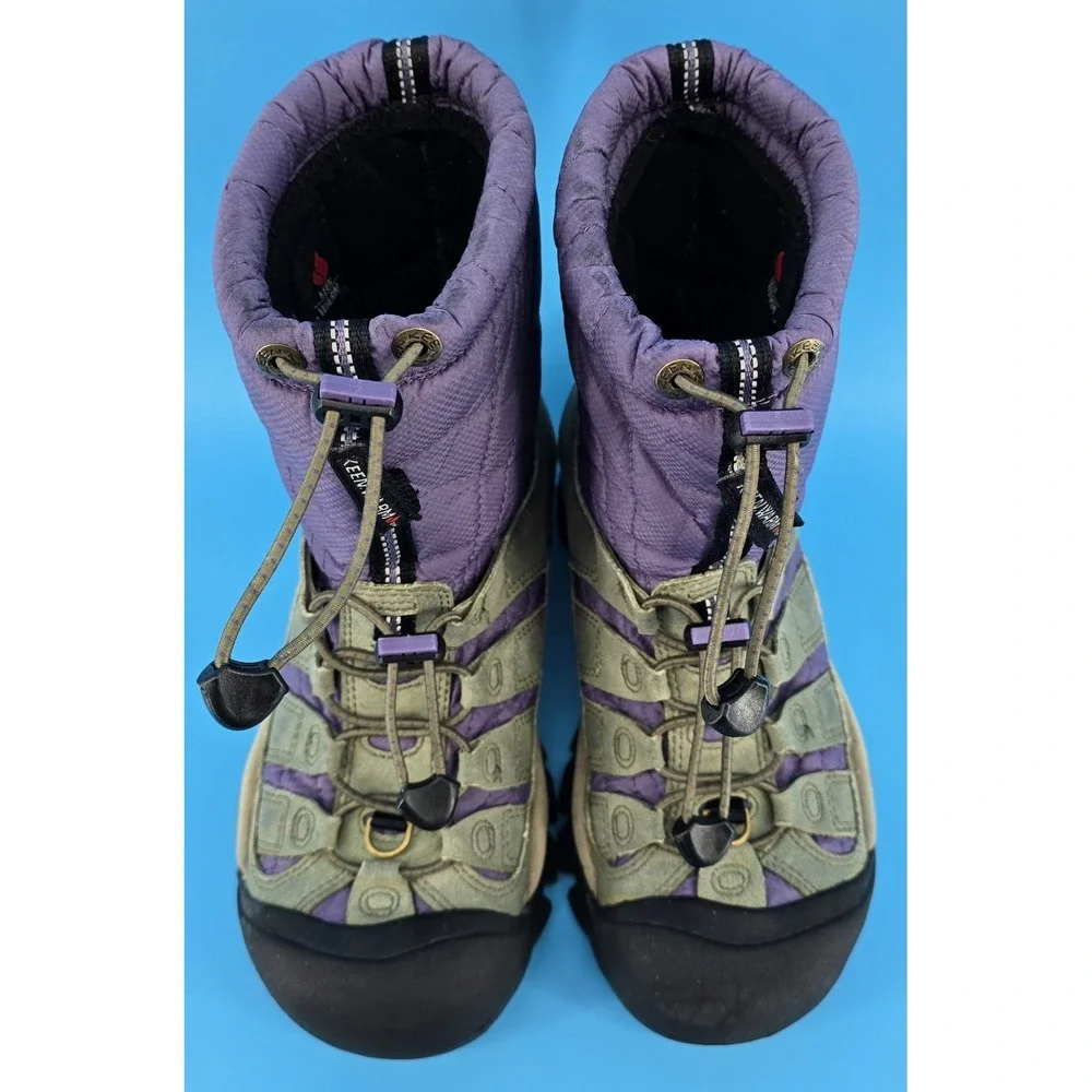 Keen Shellback Winter Boot Big Girl Sz 5 EU35 Waterproof Purple‎ Gray Insulated