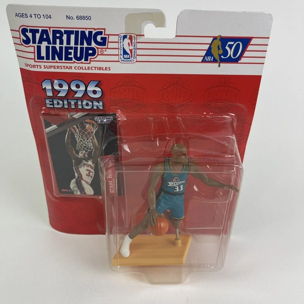 Starting Lineup 1996 NBA Grant Hill Detroit Pistons Vintage SLU NBA Hopps Card