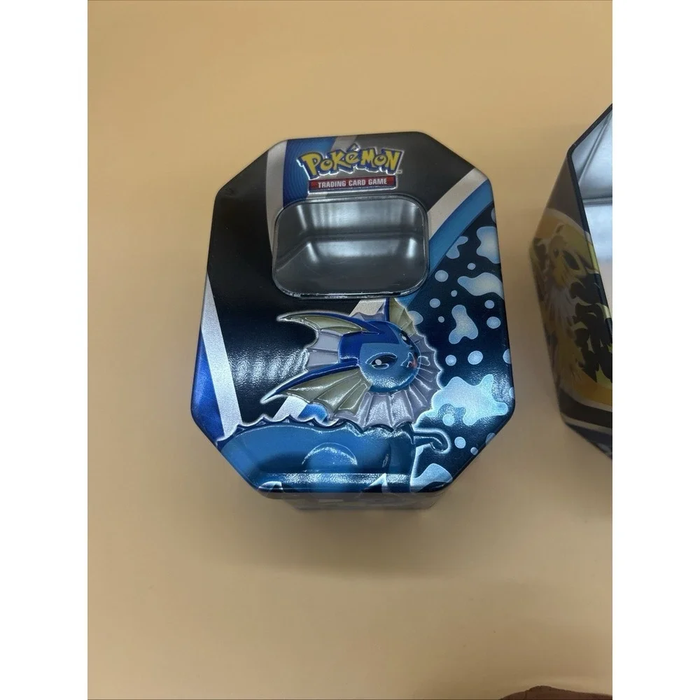 Pokemon TCG Eevee Evolutions Vaporeon & Flareon Empty Tin Lot of‎ 2