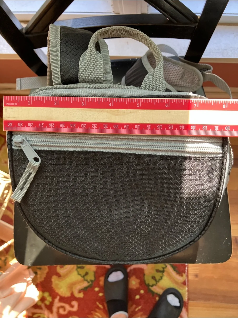 Men's Two-Tone Black and Gray Backpack Cooler