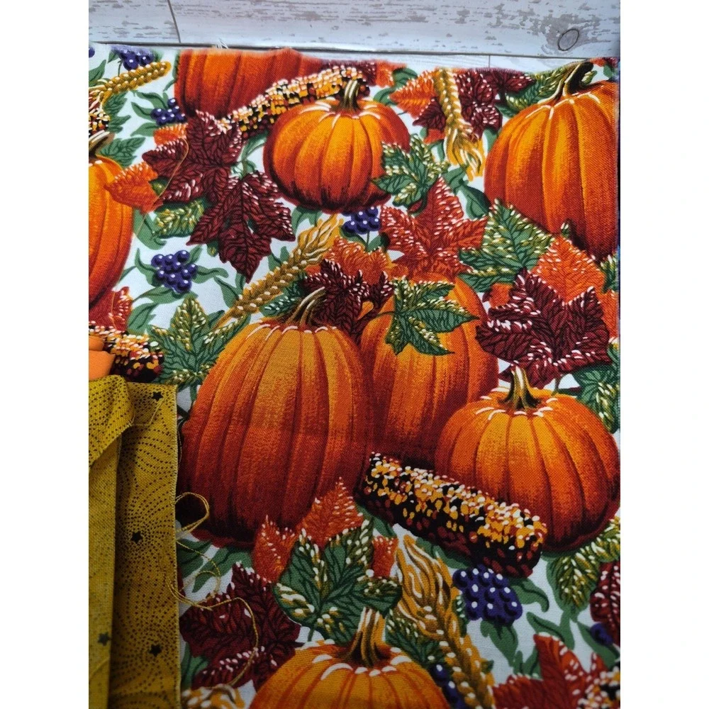 Halloween Fabric scraps variety for small craft projects quilting sewing 12 oz.