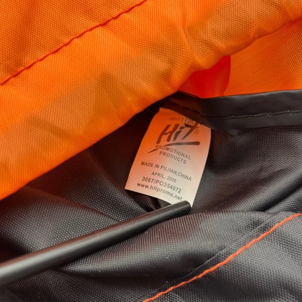 Harley-Davidson Key West Florida Drawstring Cinch Backpack Bag Orange Black Logo