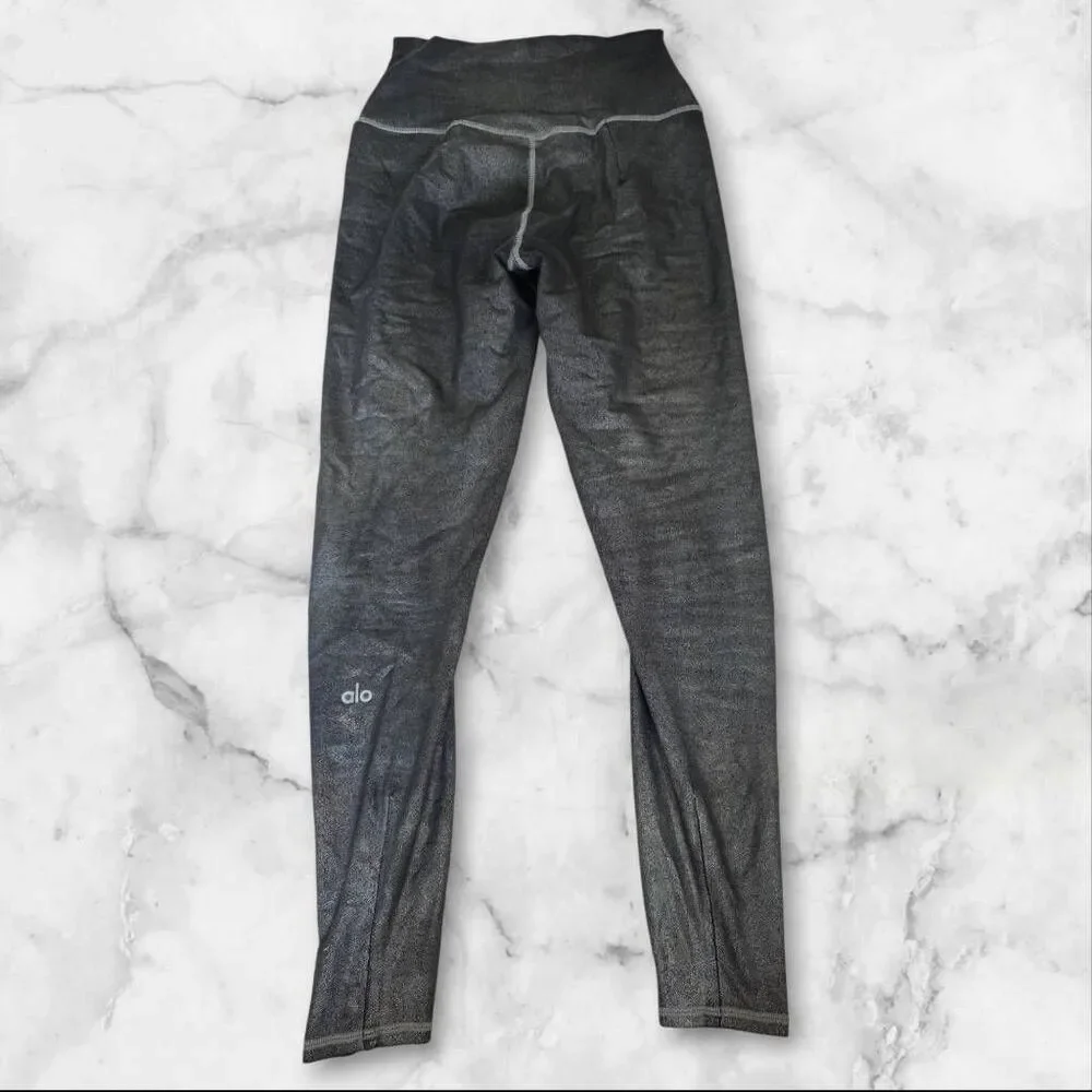 Alo Black Sparkle Leggings Size XS