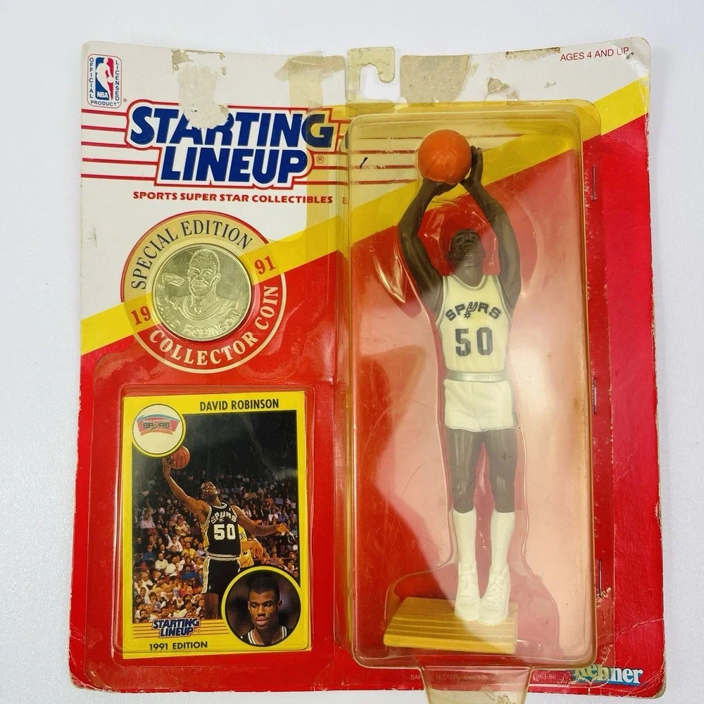 1991 Starting Lineup Figure NBA David Robinson San Antonio Spurs Admiral