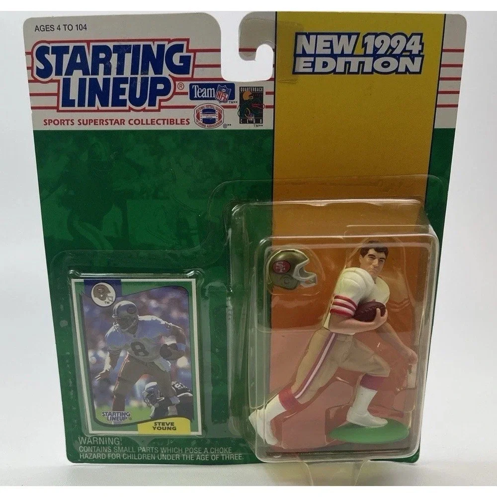 1994 Starting Lineup STEVE YOUNG Football Figure and Card NFL