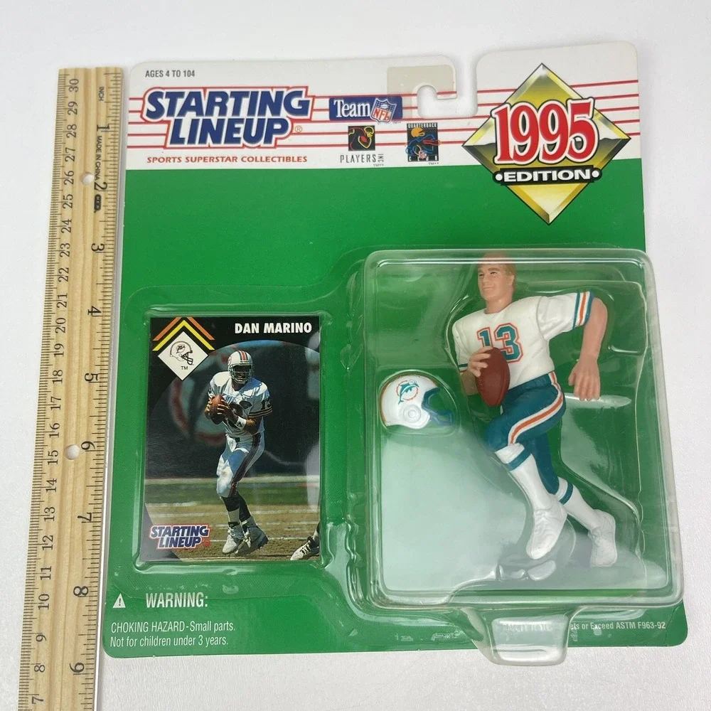 1995 Dan Marino Miami Dolphins Kenner NFL Starting Lineup Figure and Card