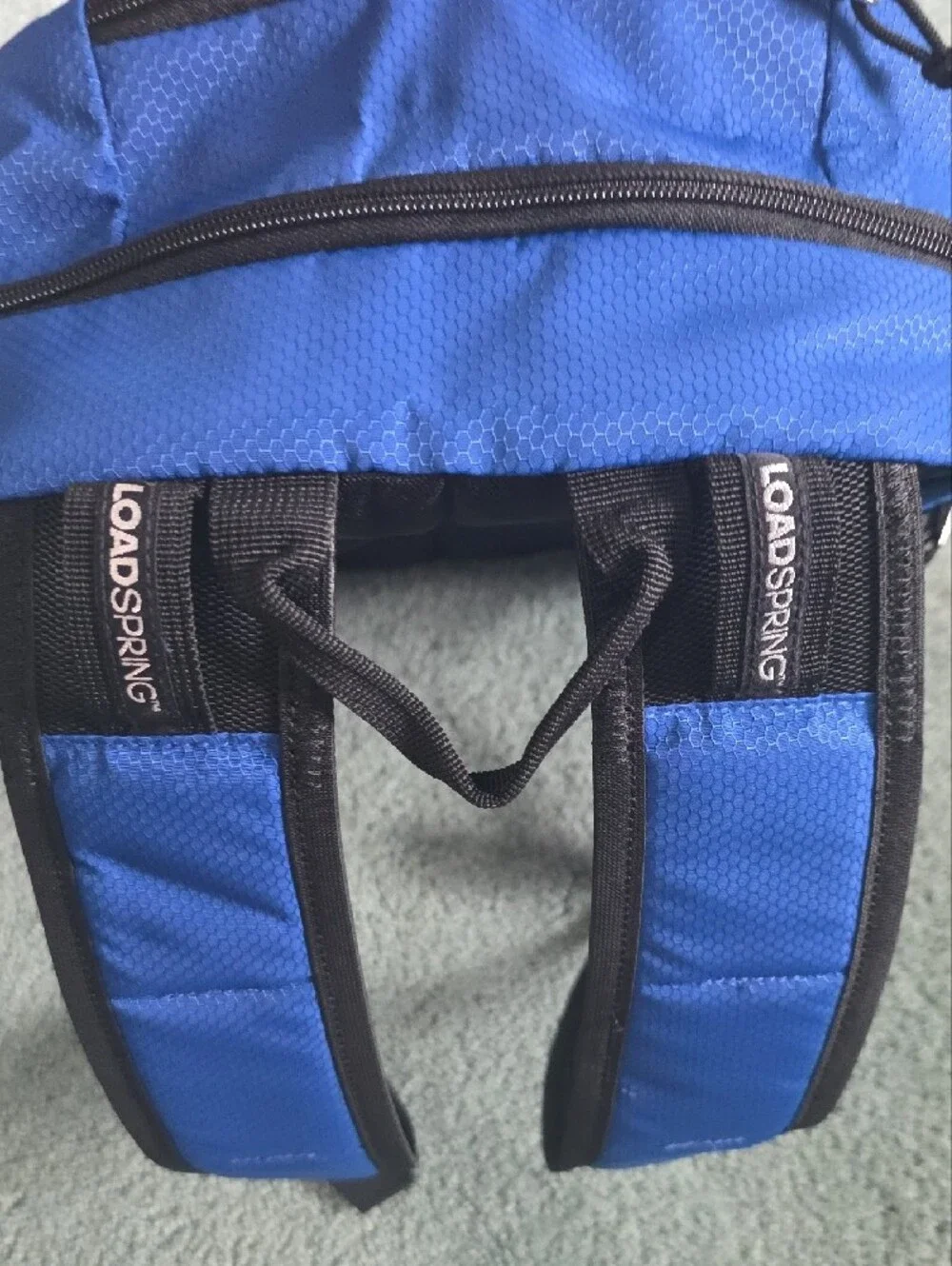 adidas Blue and Black Excel 7 Backpack, NWT, With Loadspring Shoulder Straps.