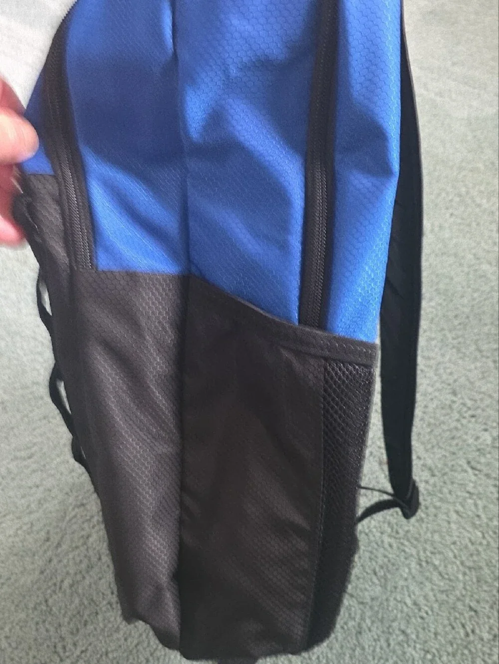 adidas Blue and Black Excel 7 Backpack, NWT, With Loadspring Shoulder Straps.