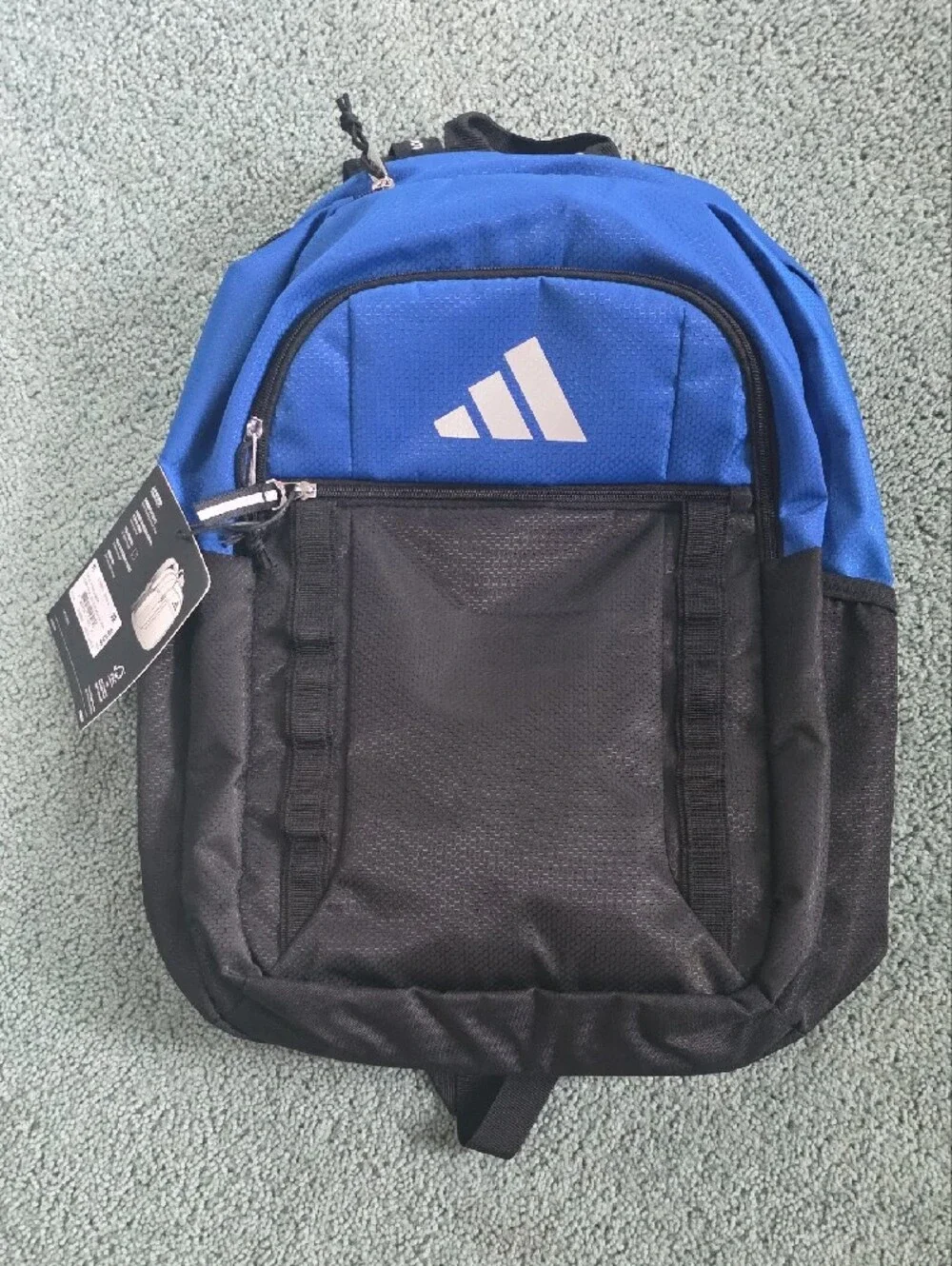 adidas Blue and Black Excel 7 Backpack, NWT, With Loadspring Shoulder Straps.