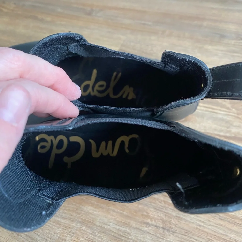 Sam Edelman Black Ankle Rain Boots-Size 11