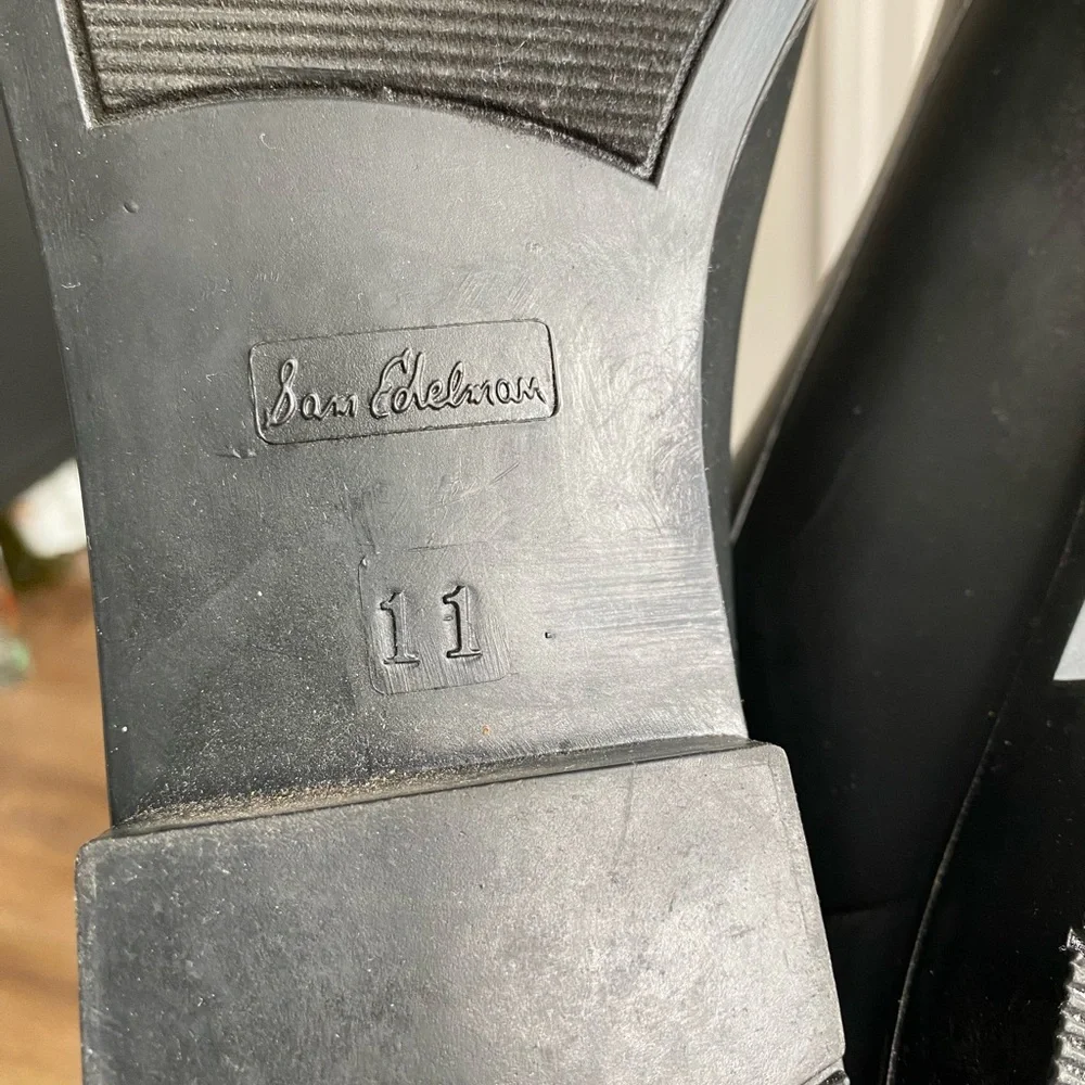 Sam Edelman Black Ankle Rain Boots-Size 11
