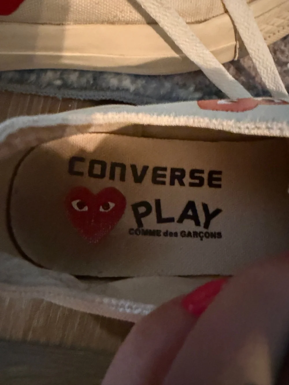 CONVERSE X PLAY COMME DES GARÇONS size 8