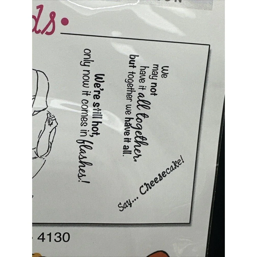 Art Impressions Girlfriends Cling Rubber Stamps Picture Perfect Set 4130