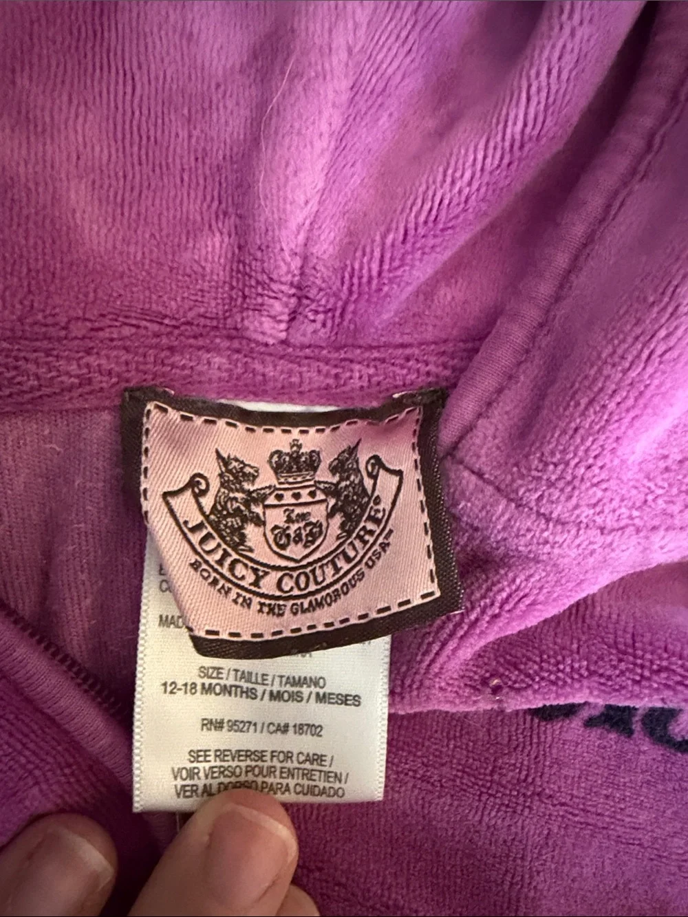 Juicy Couture soft velour