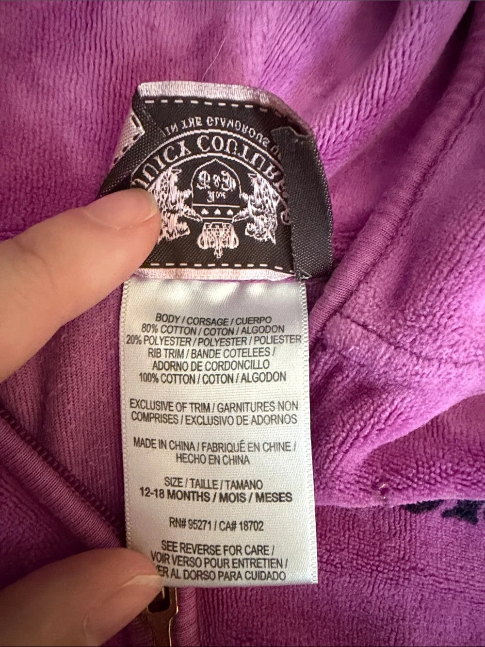 Juicy Couture soft velour