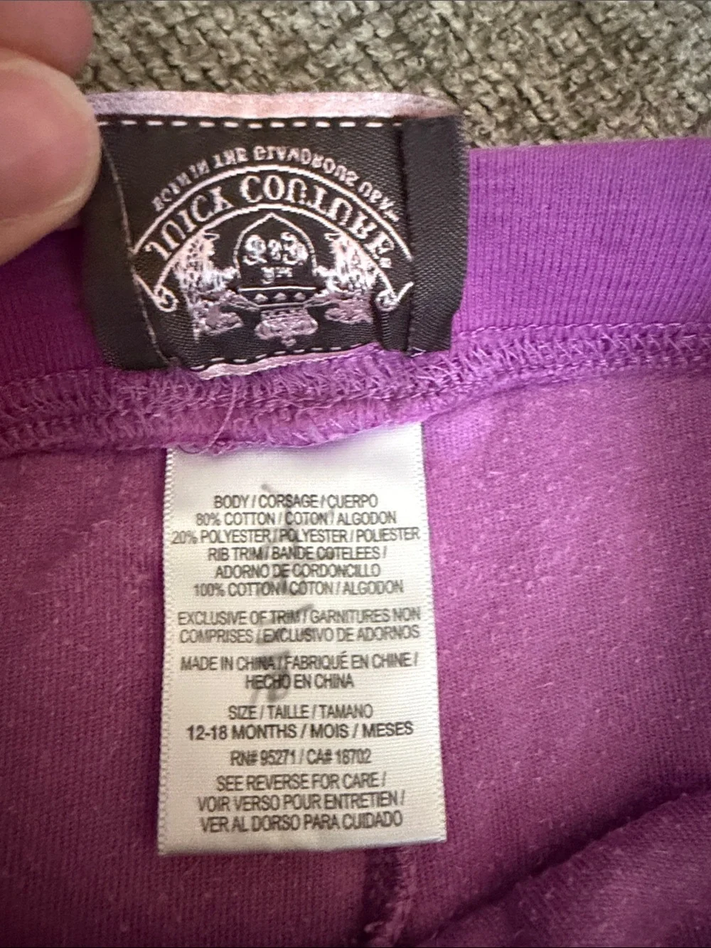 Juicy Couture soft velour