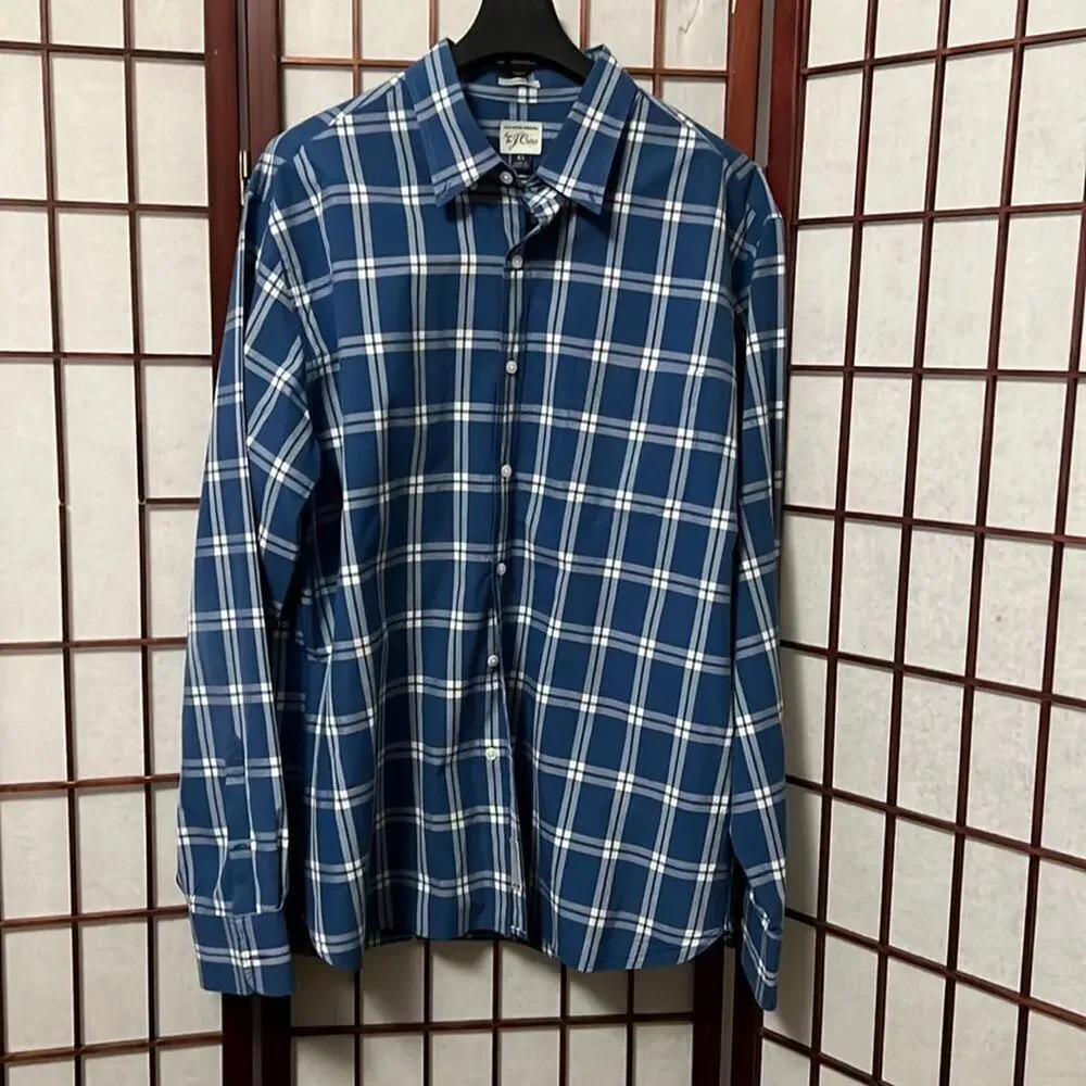 J.CREW CLASSIC PLAID LONG SLEEVE BUTTON DOWN SHIRT SIZE‎ L