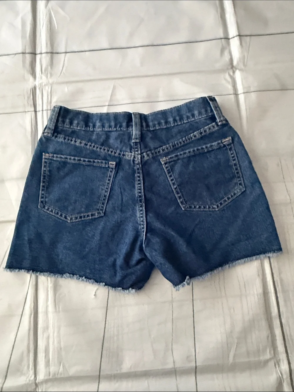 Old Navy Dark Blue Denim Button-Front Shorts