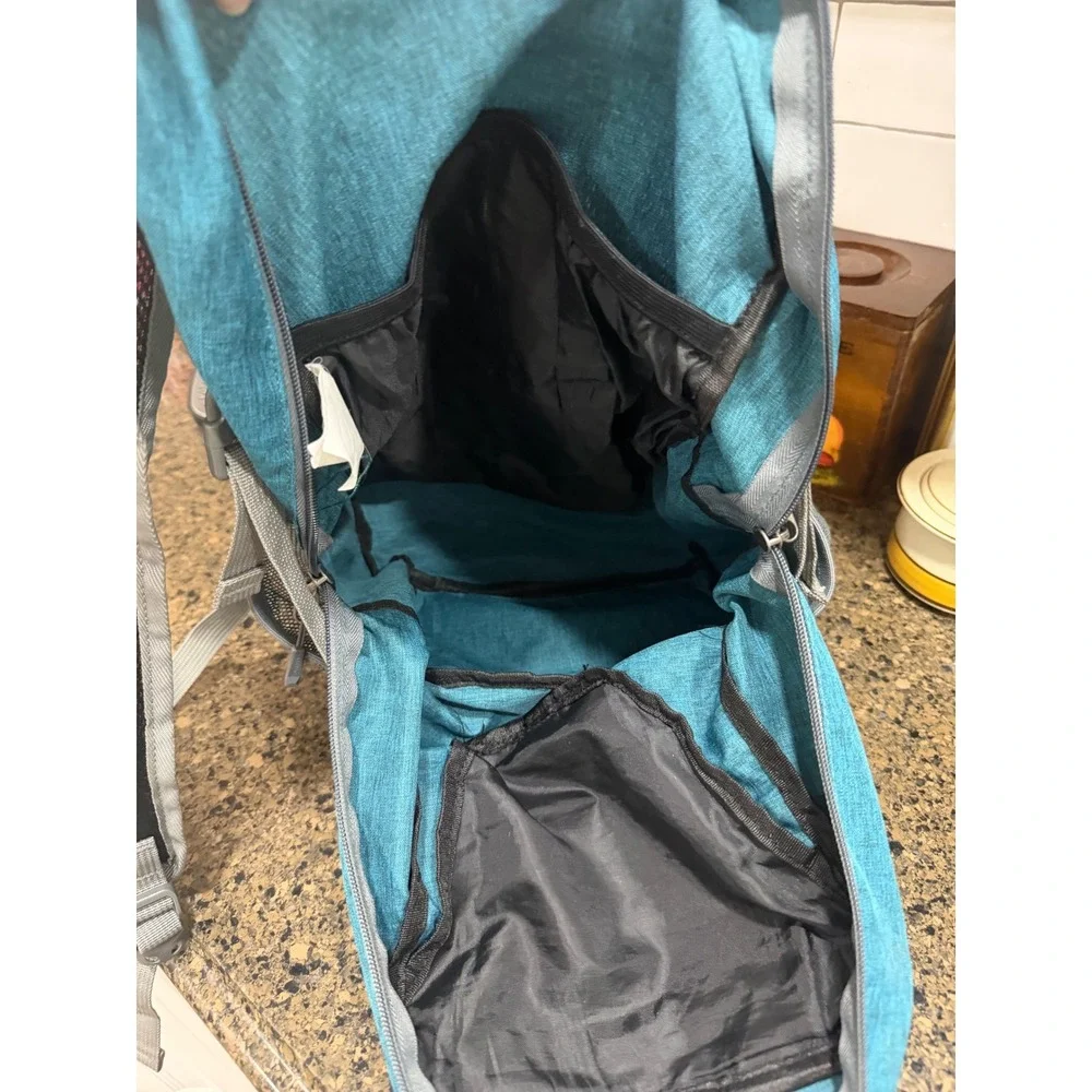 Waterfly Teal Blue Foldable Lightweight‎ Hiking Backpack Daypack Travel Bag