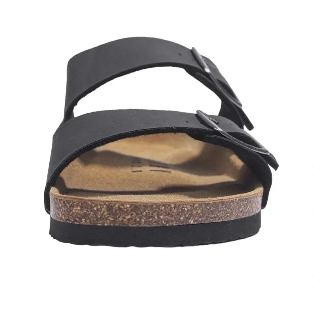 NWOT FITORY Mens Sandals, Arch Support Slides with Adjustable Buckle Straps