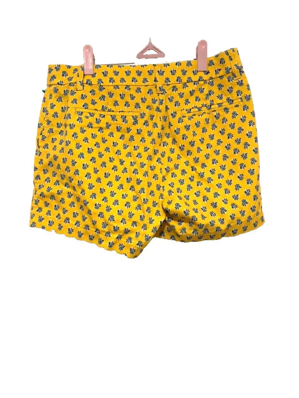 J. Crew polyester blue yellow