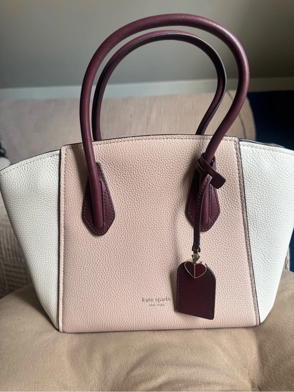 kate spade structured pebbled
