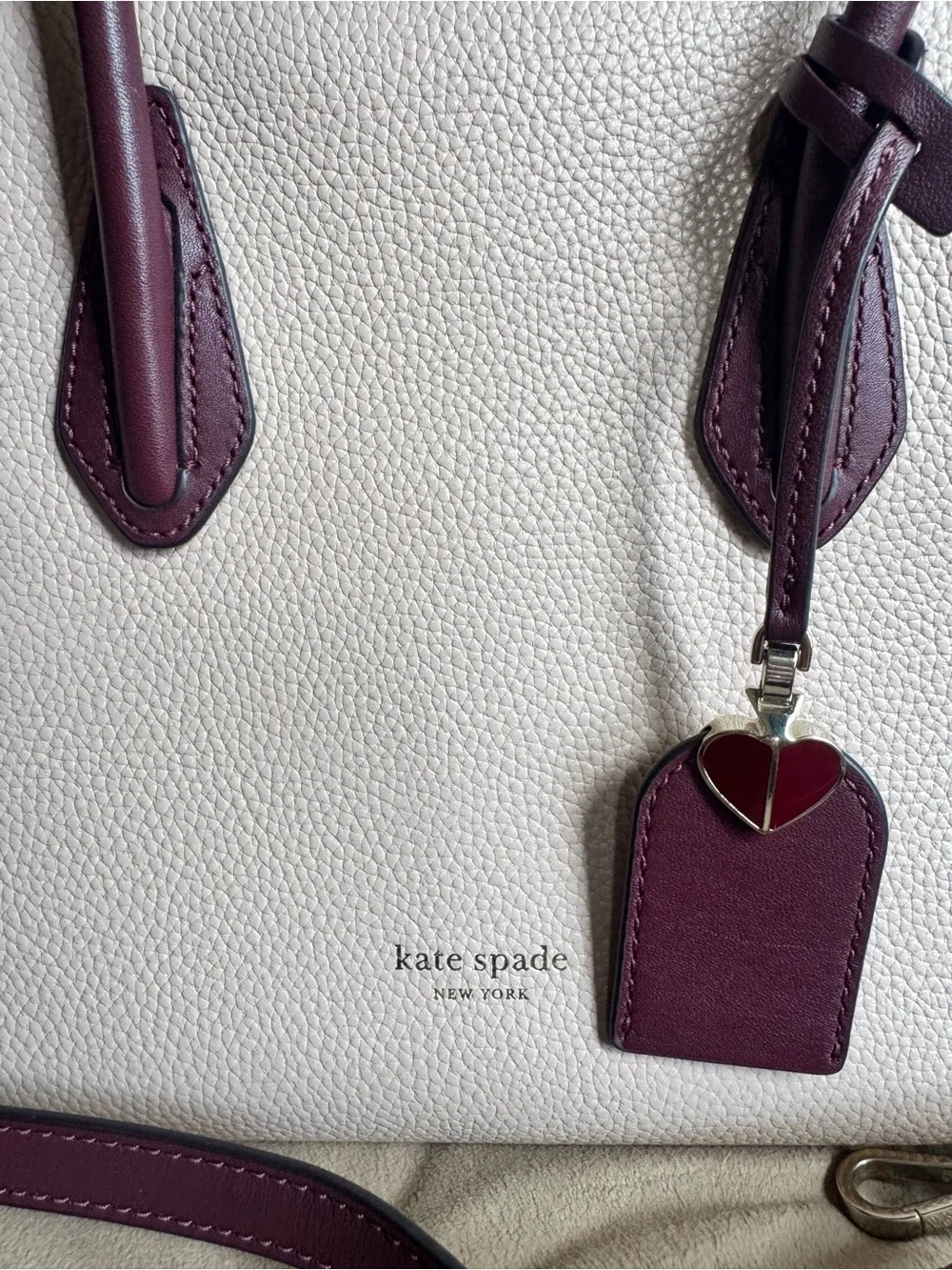 kate spade structured pebbled
