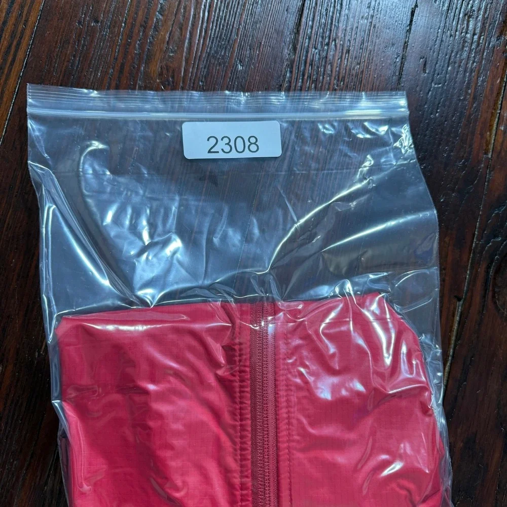 LL Bean Rain‎ Jacket Youth Large Red Kids Hooded Waterproof Reflective **READ**
