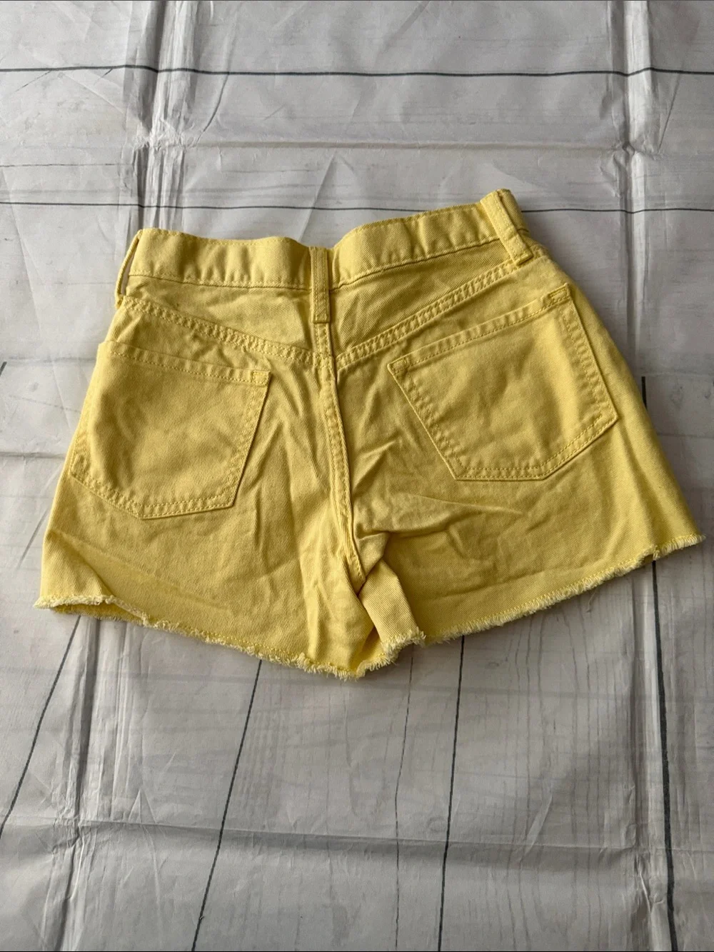 Old Navy Bright Yellow Denim Cutoff Shorts