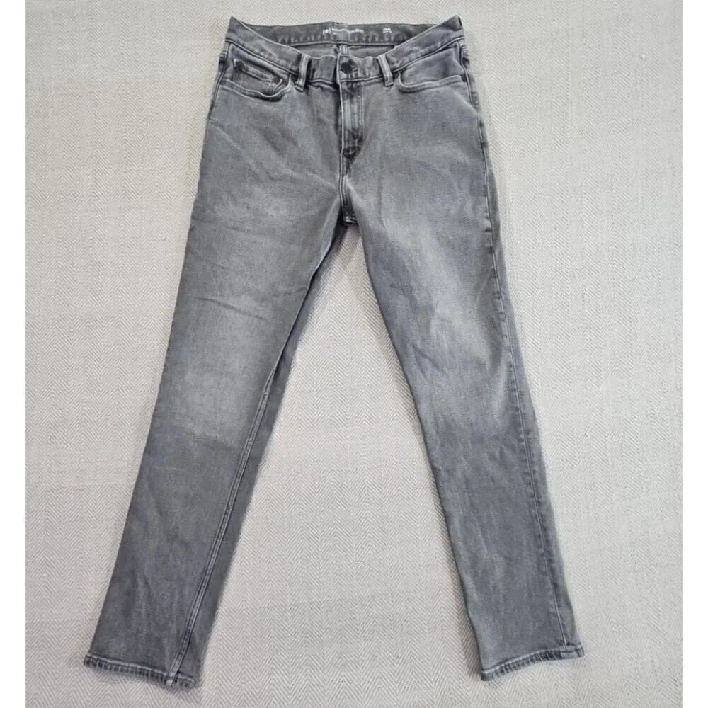 Banana Republic Legacy Stretch Jeans Men’s 33x32 Black Slim Fit Straight Leg EUC