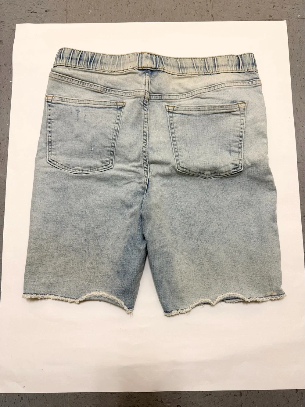 Old Navy Light Blue Distressed Kids Denim Shorts Youth Boys Size XL 14-16
