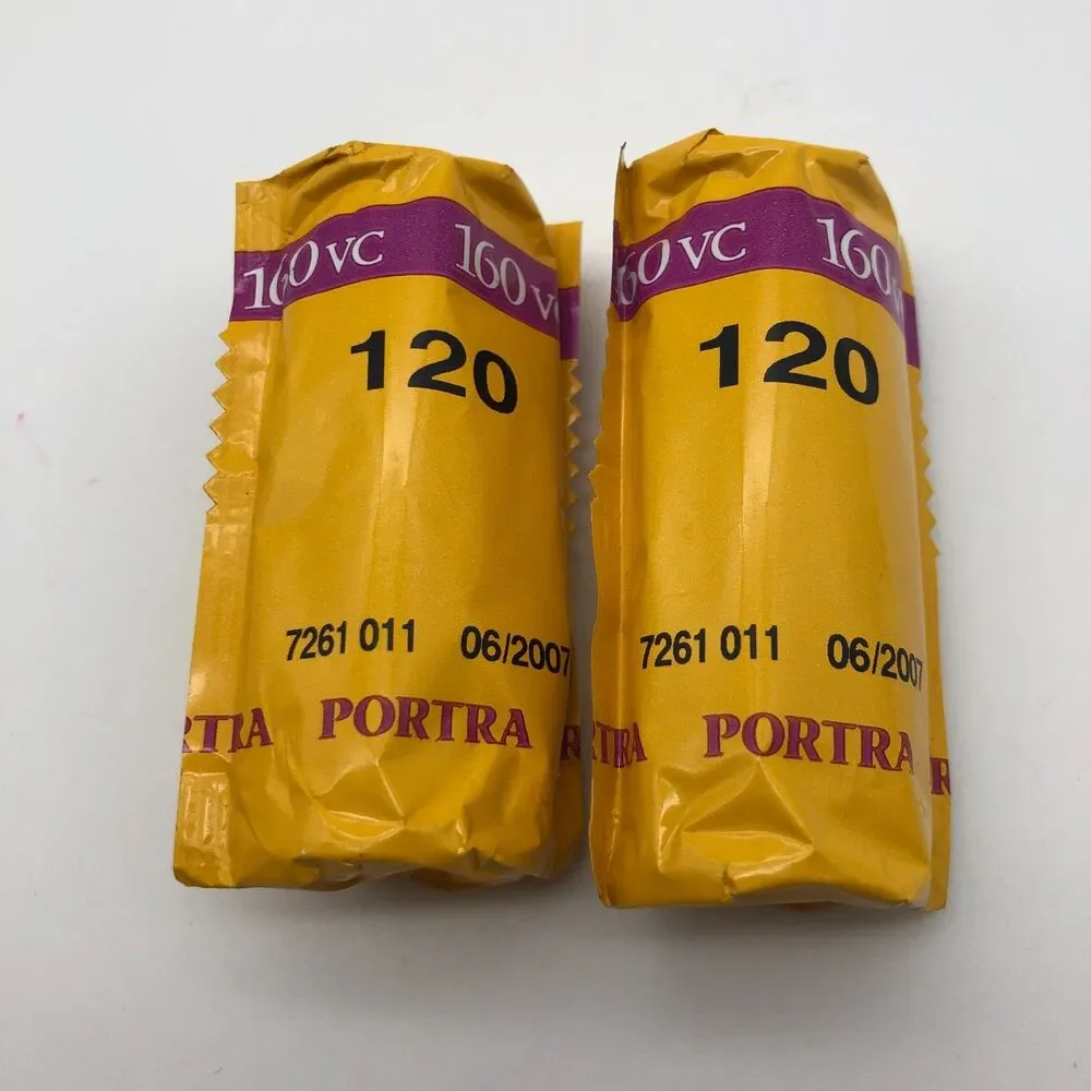 Kodak Portra 160VC 120 Film 2 Rolls Exp. 6/2007 NEW