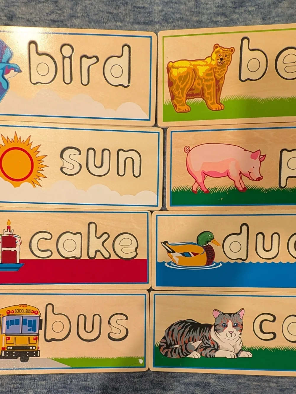 Melissa & Doug See And Spell Wooden Picture Word Puzzle Set With Letters