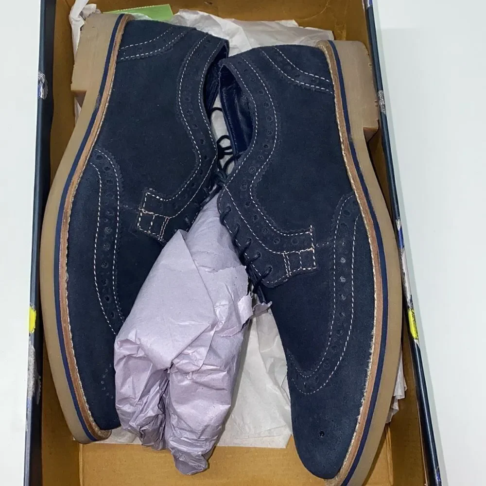 JOULES men’s leather SIZE 9 shoes New blue