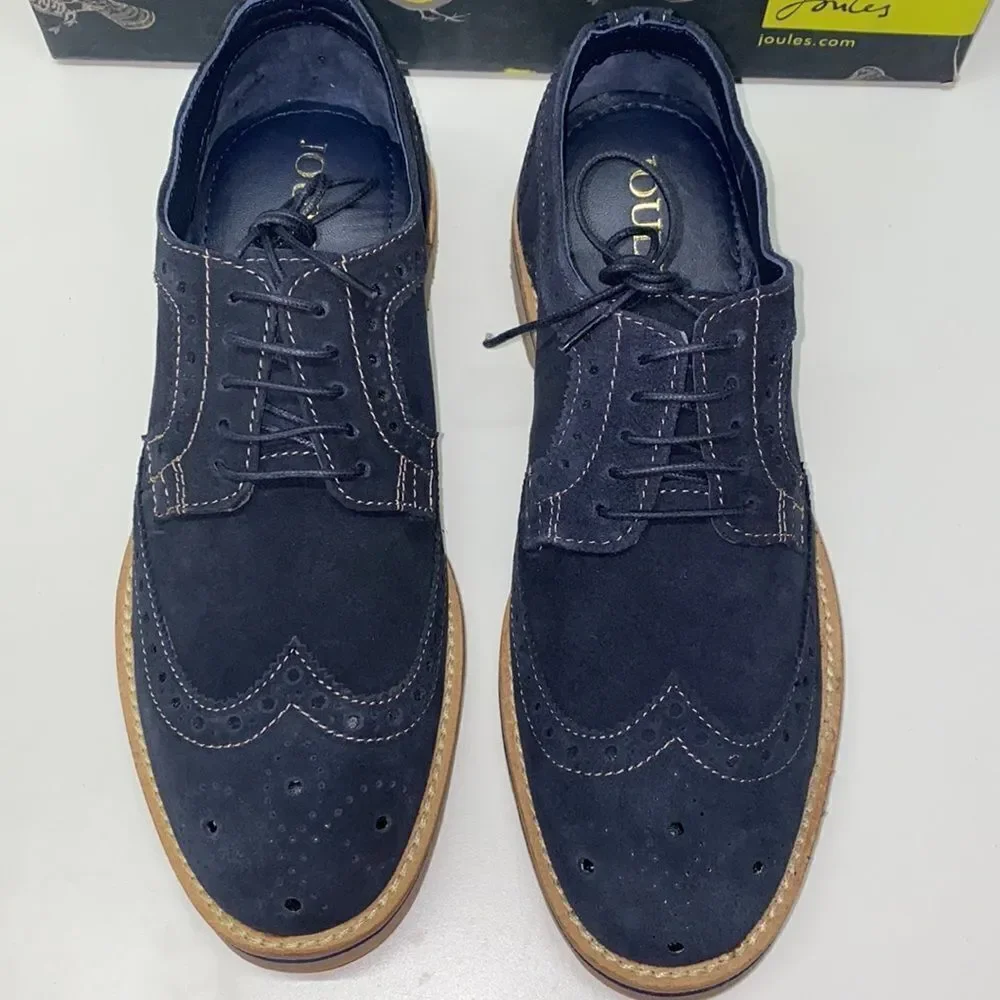 JOULES men’s leather SIZE 9 shoes New blue