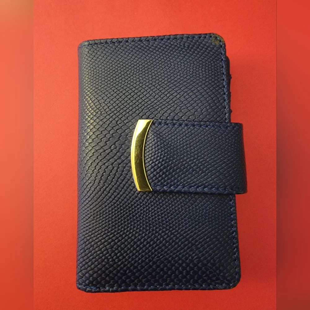 Blue‎ three compartment wallet