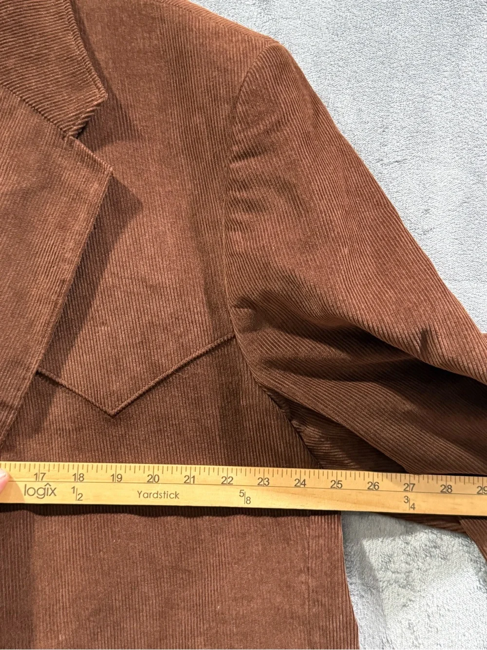 Circle S Corduroy Sport Coat Brown Blazer Mens 54L  Dallas Texas Jacket Rodeo