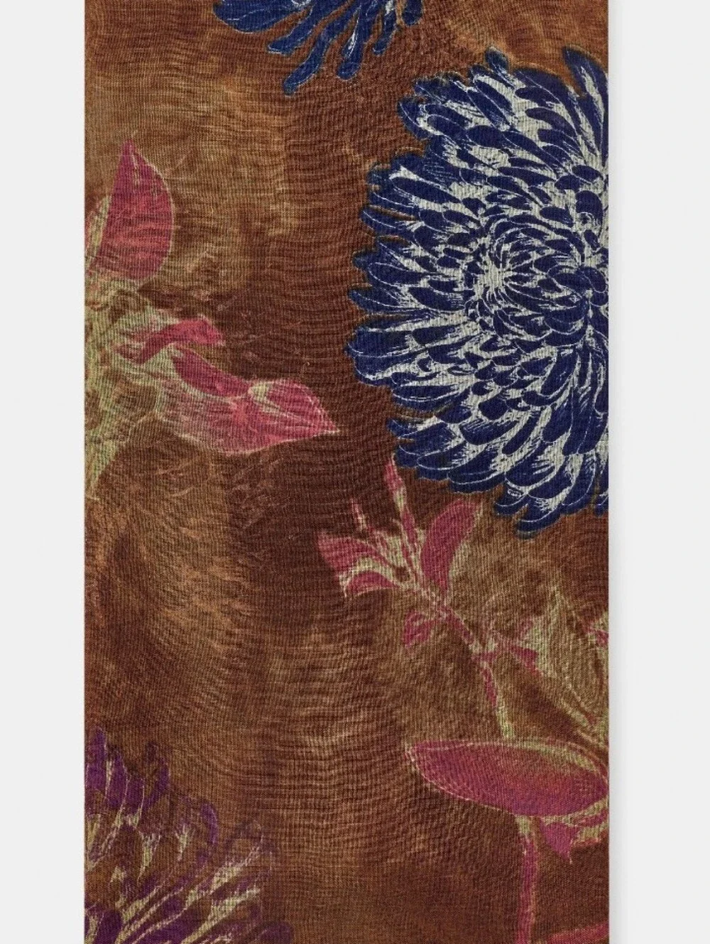 ZARA Women's Peonies Print Scarf(Multi, Size:M)
